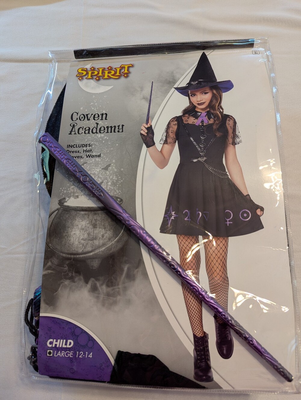 Halloween Coven Academy Witch Costume Size Child Large (12-14) Brand New